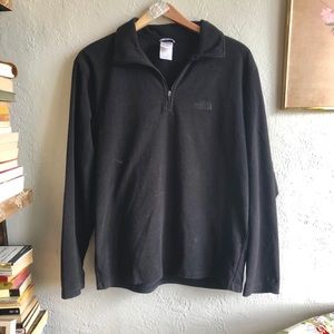 Black North Face Quarter Zip